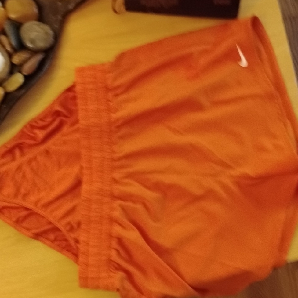 Nike Women's Orange Athletic Shorts